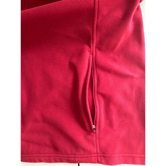 L.L.Bean Red Full-Zip Fleece Jacket With Pockets Size XL - Picture 6 of 7